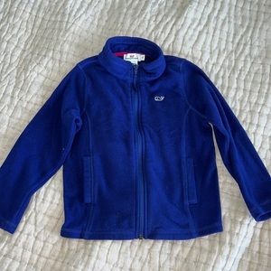 Vineyard Vines zippered blue fleece jacket | 4T